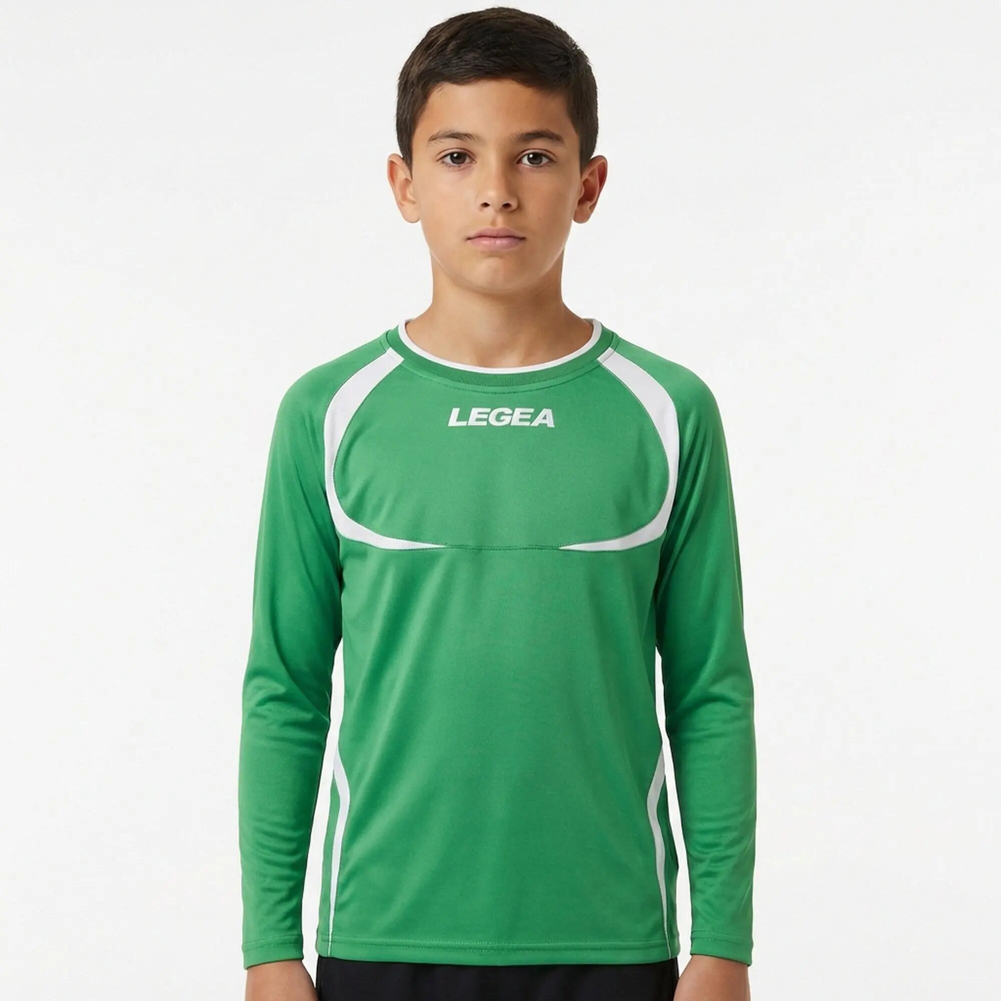 5er-Set Fußballtrikots TAIPEI langarm Grün-Weiß - Größe 3XS (Kinder) 3/8