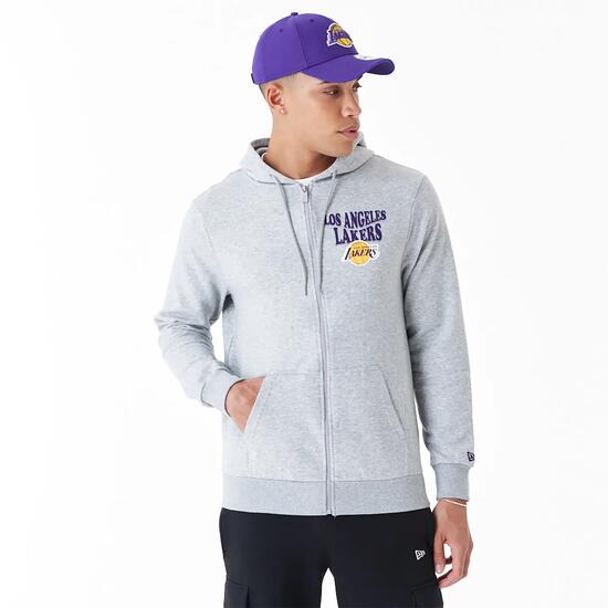 Sweater - Sport - Unisex - New Era Lakers - Oversized - Grijs