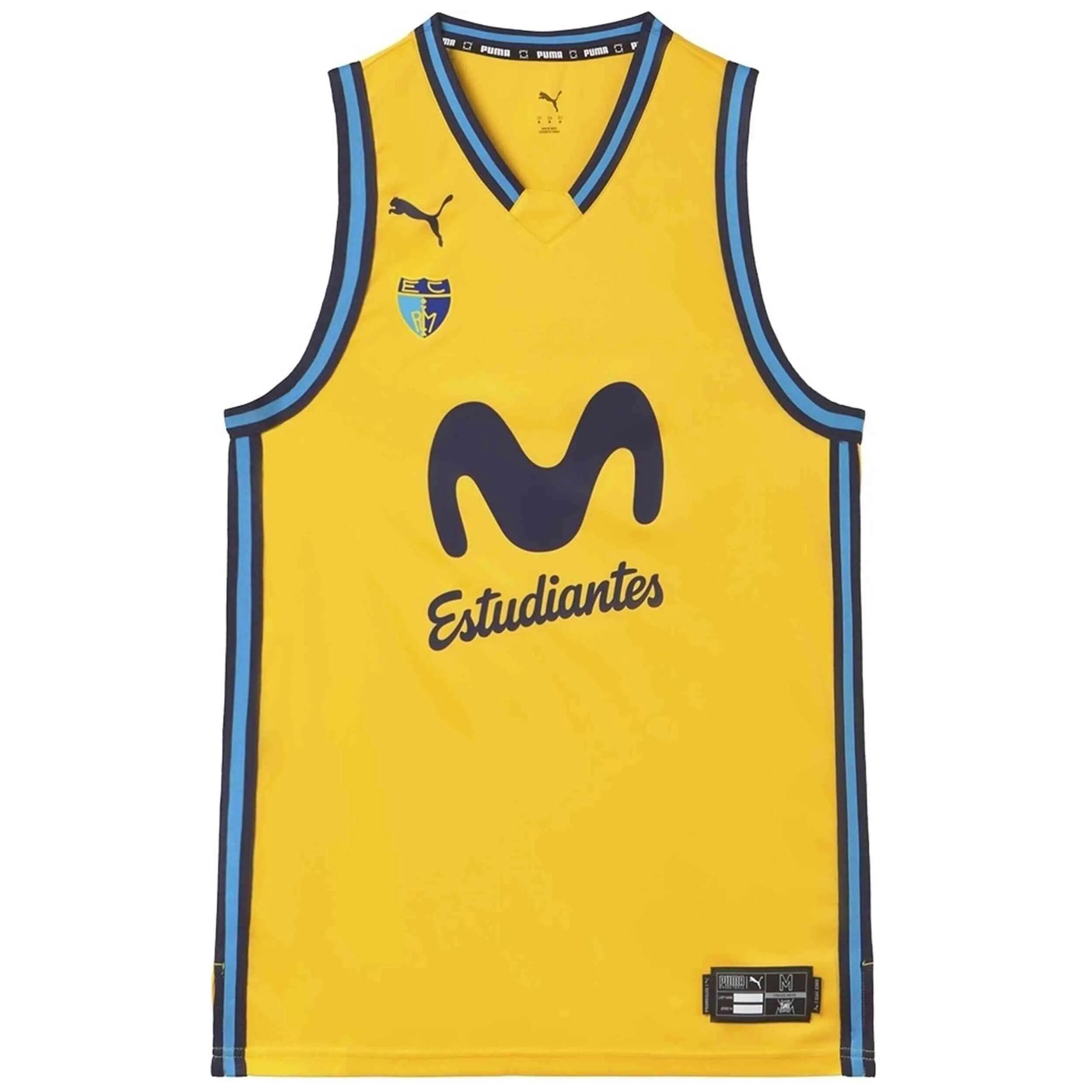 Maillot de basket Puma modèle Estudiantes Alternate Jr pour unisexe enfants 1/2