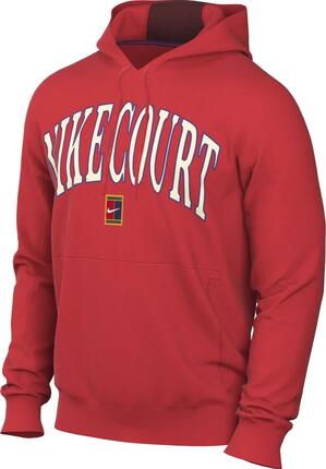 Herren - Sportswear - Fleece-Hoodie - Dri-FIT - NikeCourt - Rot
