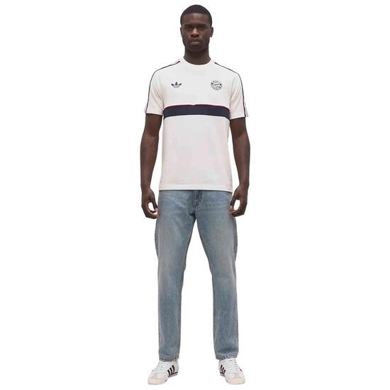 T-shirt Adidas modèle FC Bayern München OG "Core White / Night Indi pour unisexe