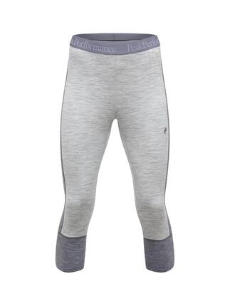 Damen - Wintersport - 3/4-Thermohose - Merinowolle - Magic - Grau meliert