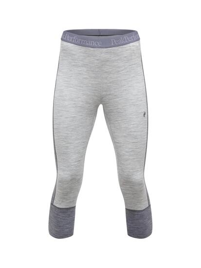 Damen - Wintersport - 3/4-Thermohose - Merinowolle - Magic - Grau meliert