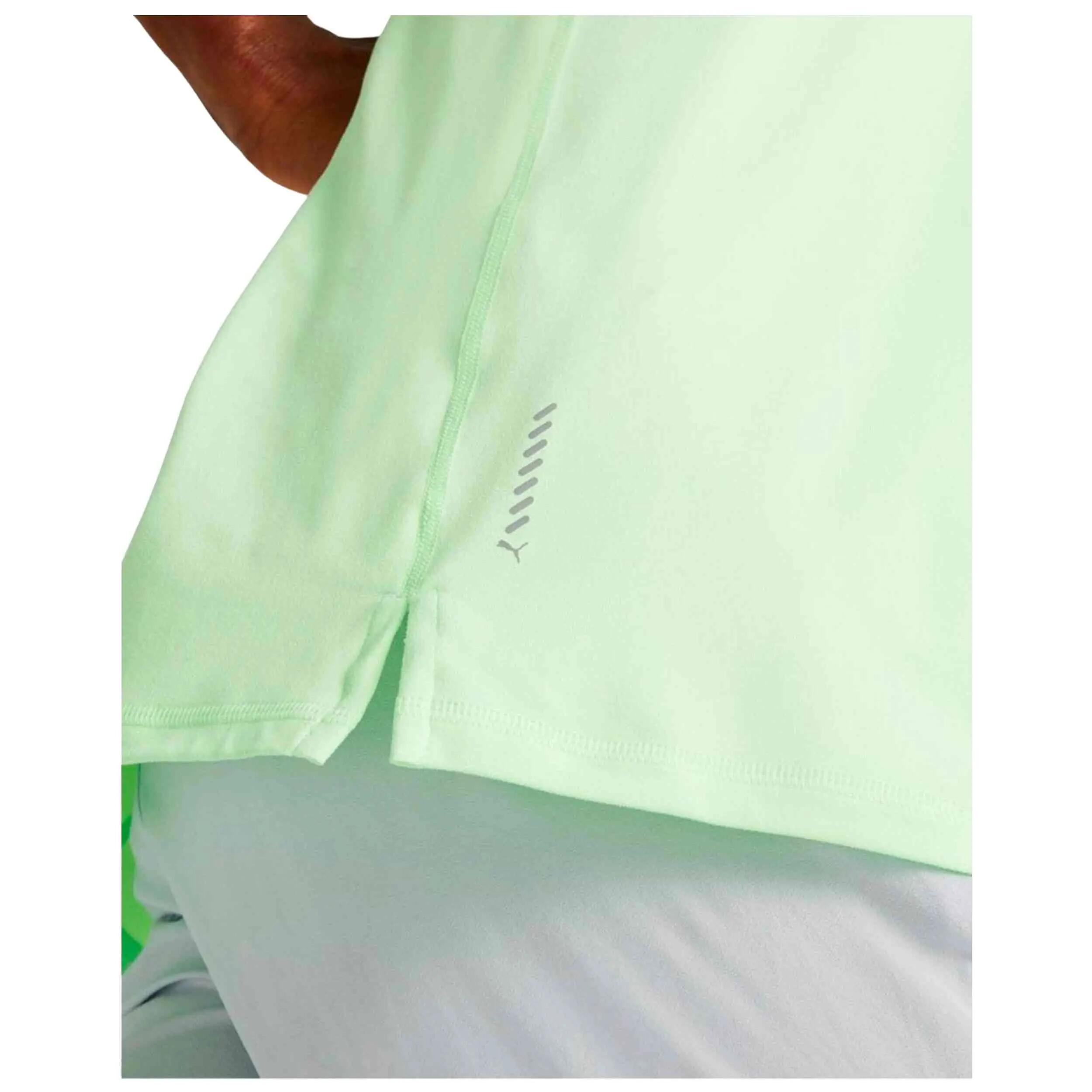 Debardeur Puma modèle Run Cloudspun Single "Green Glow" pour unisexe 3/5