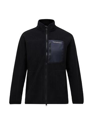 Fleecejas - sportswear - heren - naturerush - met rits, zwart