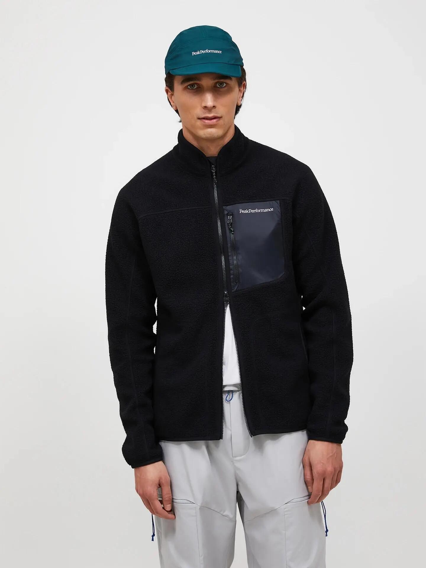 Veste polaire homme - Sportswear - NatureRush - Zippée, noire 2/4
