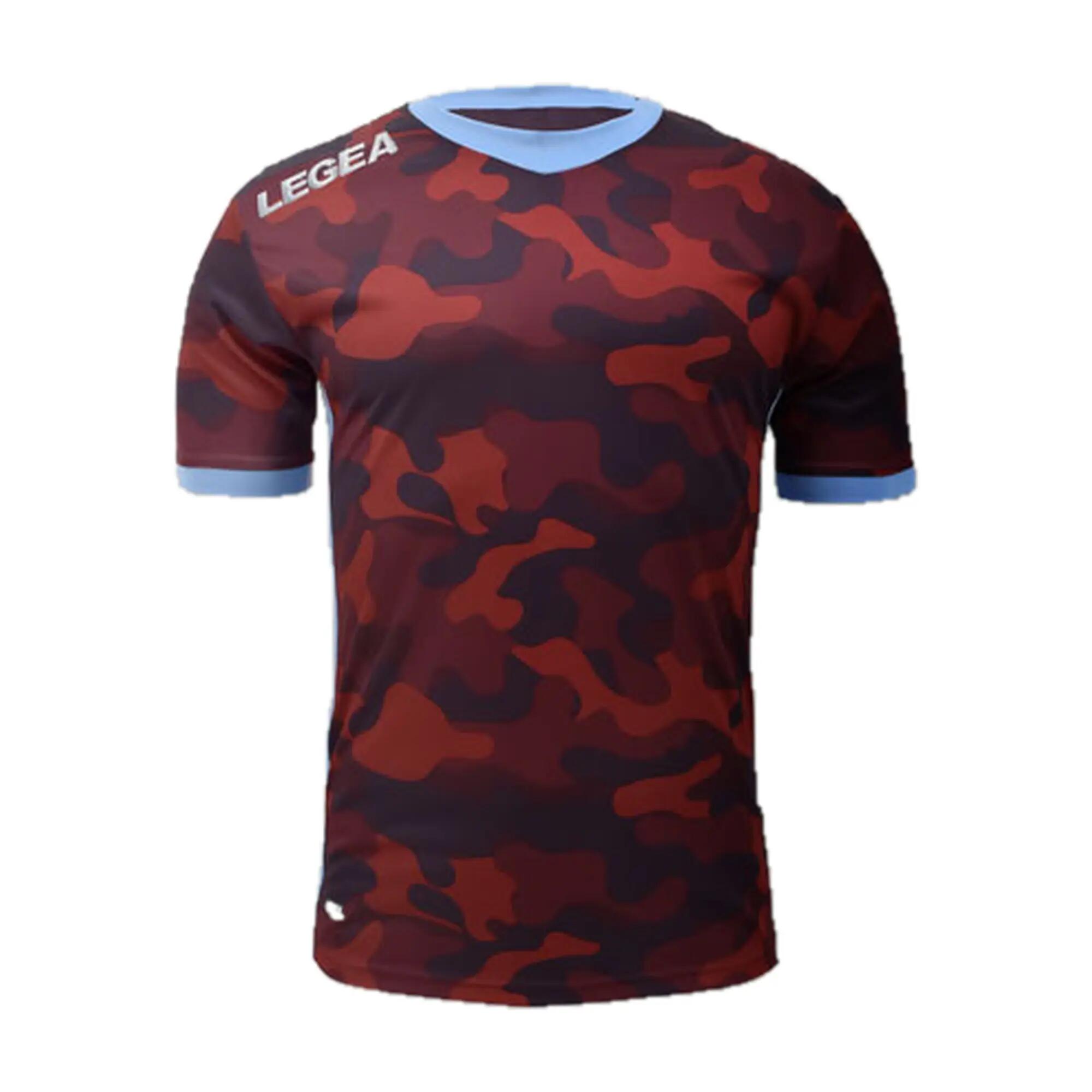 Lot de 5 maillots de football TOLOSA coloris bordeaux-bleu clair - taille M 2/3