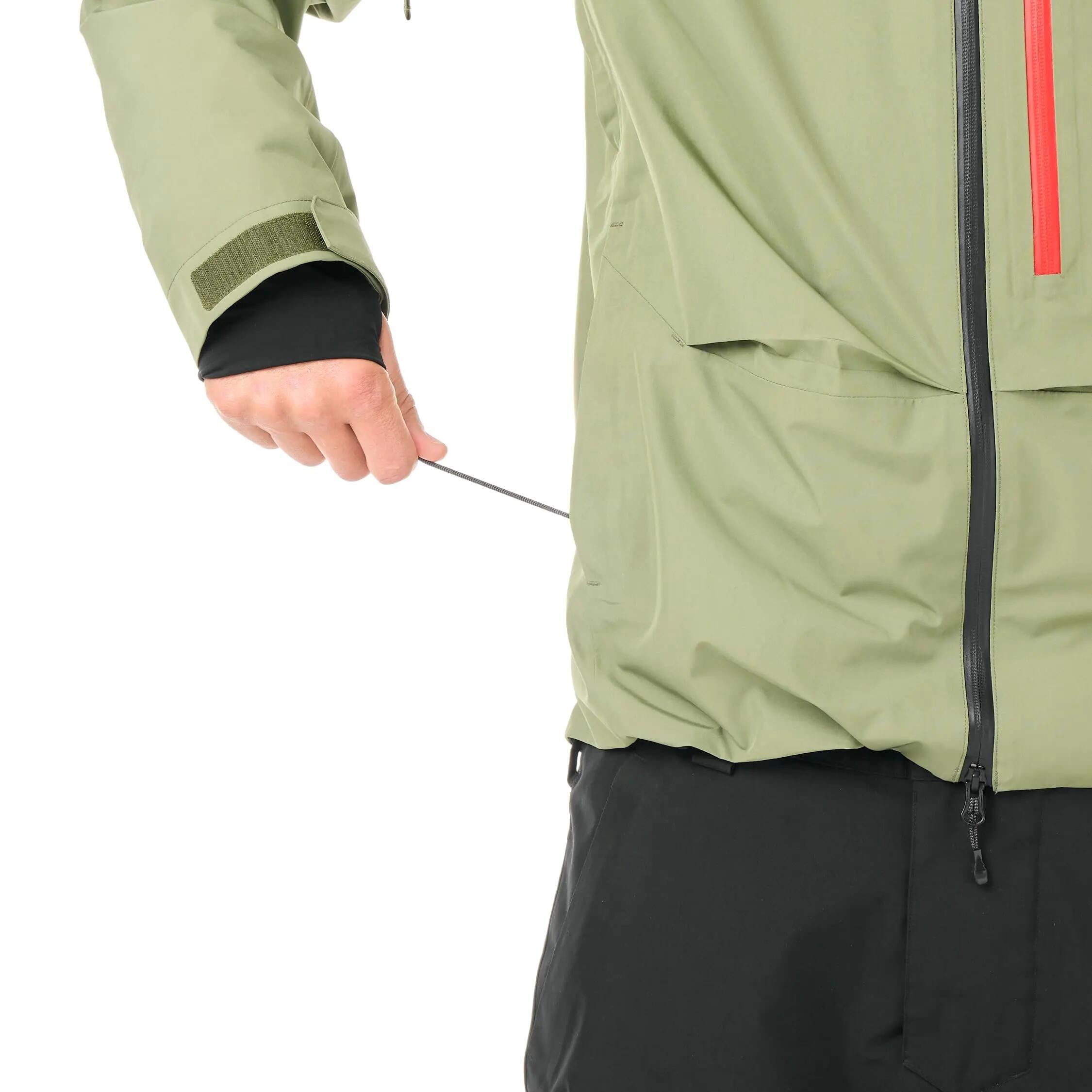 Giacca da sci - Uomo - Impermeabile, antivento - Merassen GORE-TEX - Olivine 3/4