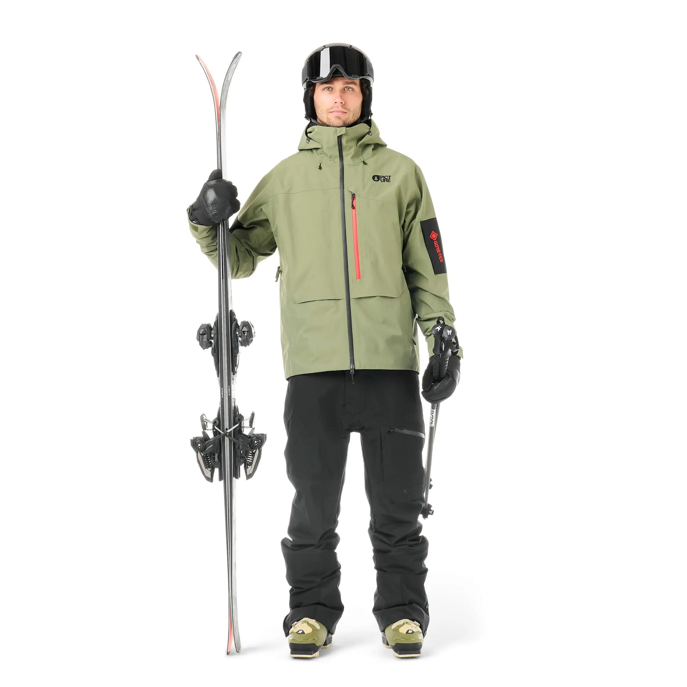 Giacca da sci - Uomo - Impermeabile, antivento - Merassen GORE-TEX - Olivine 2/4