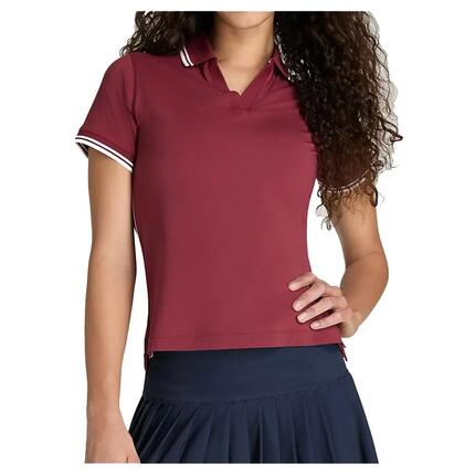 Polo - Sportswear - Femme - Wilson - Rouge/blanc