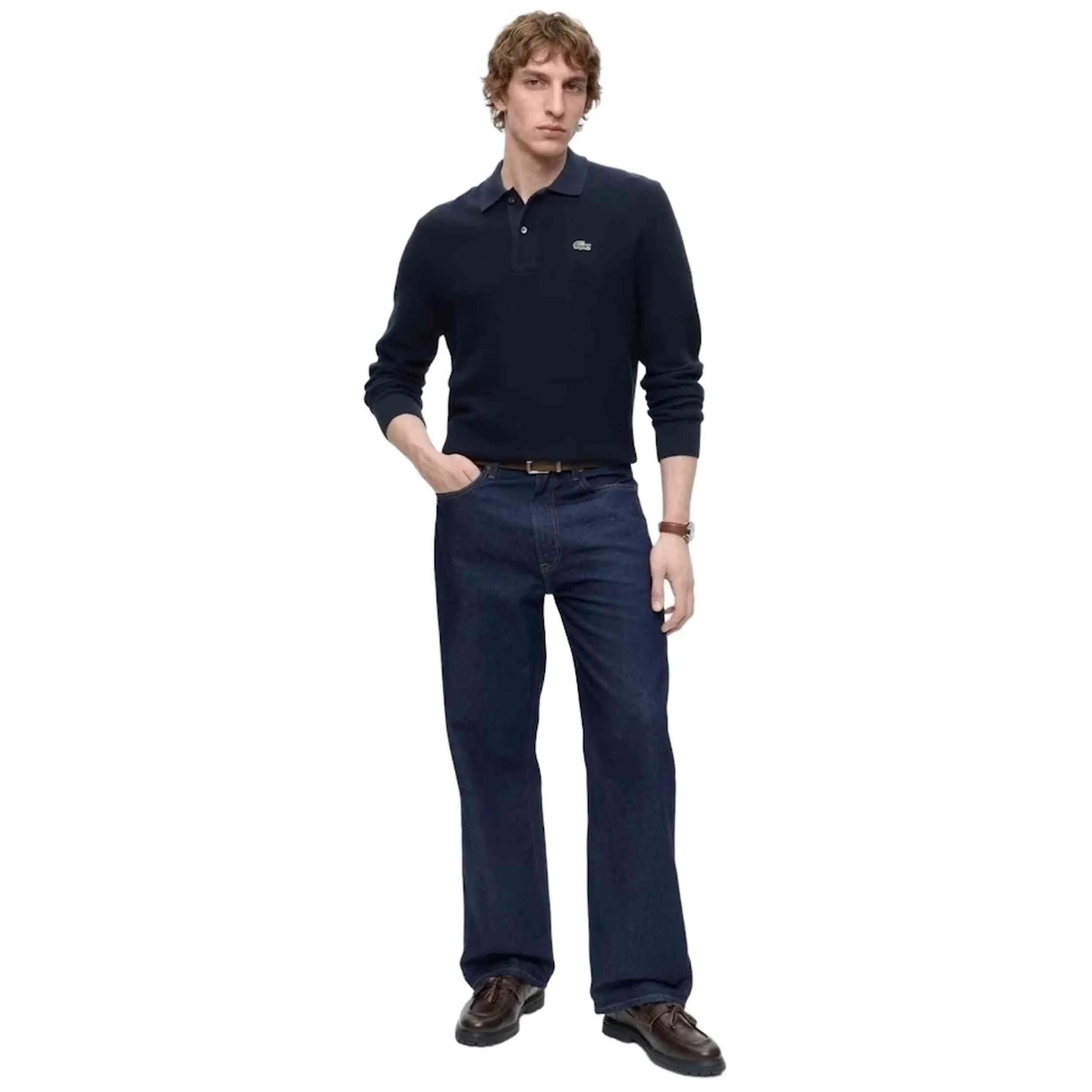 Polo à manches longues Lacoste modèle AH9904-00-166 pour homme 1/5