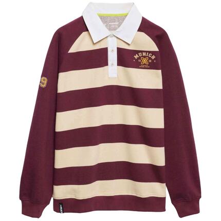 Polo à manches longues Munich modèle Stanford Streetwear "C/wine" pour homme