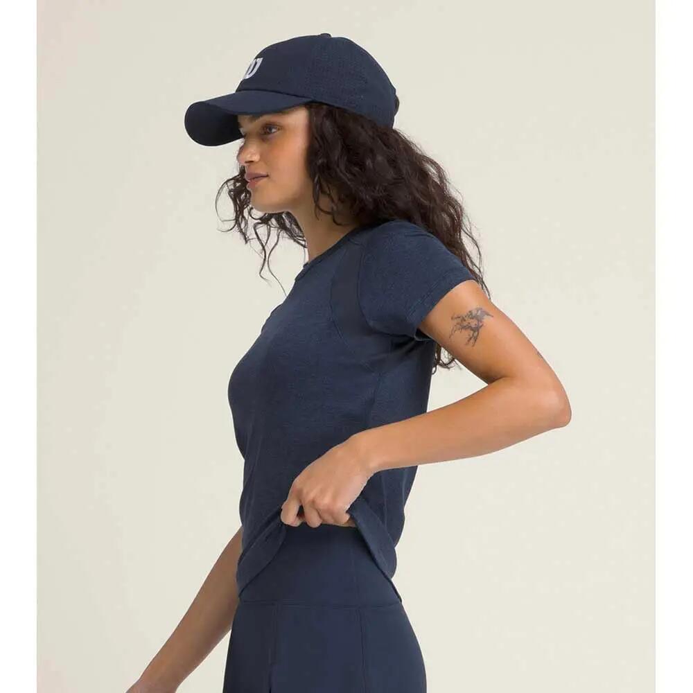 T-shirt - Tennis - Femme - Slim, UV - All Day - Bleu marine 4/4