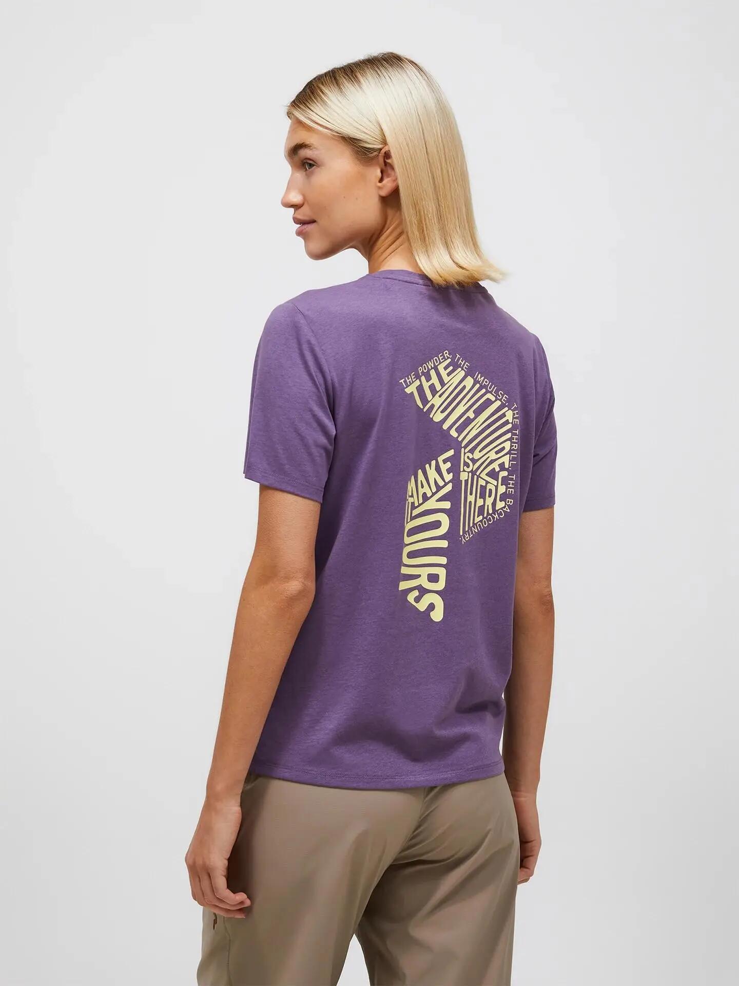 Damen - Sport - T-Shirt - Explore Graphic - Montana Grape 3/4