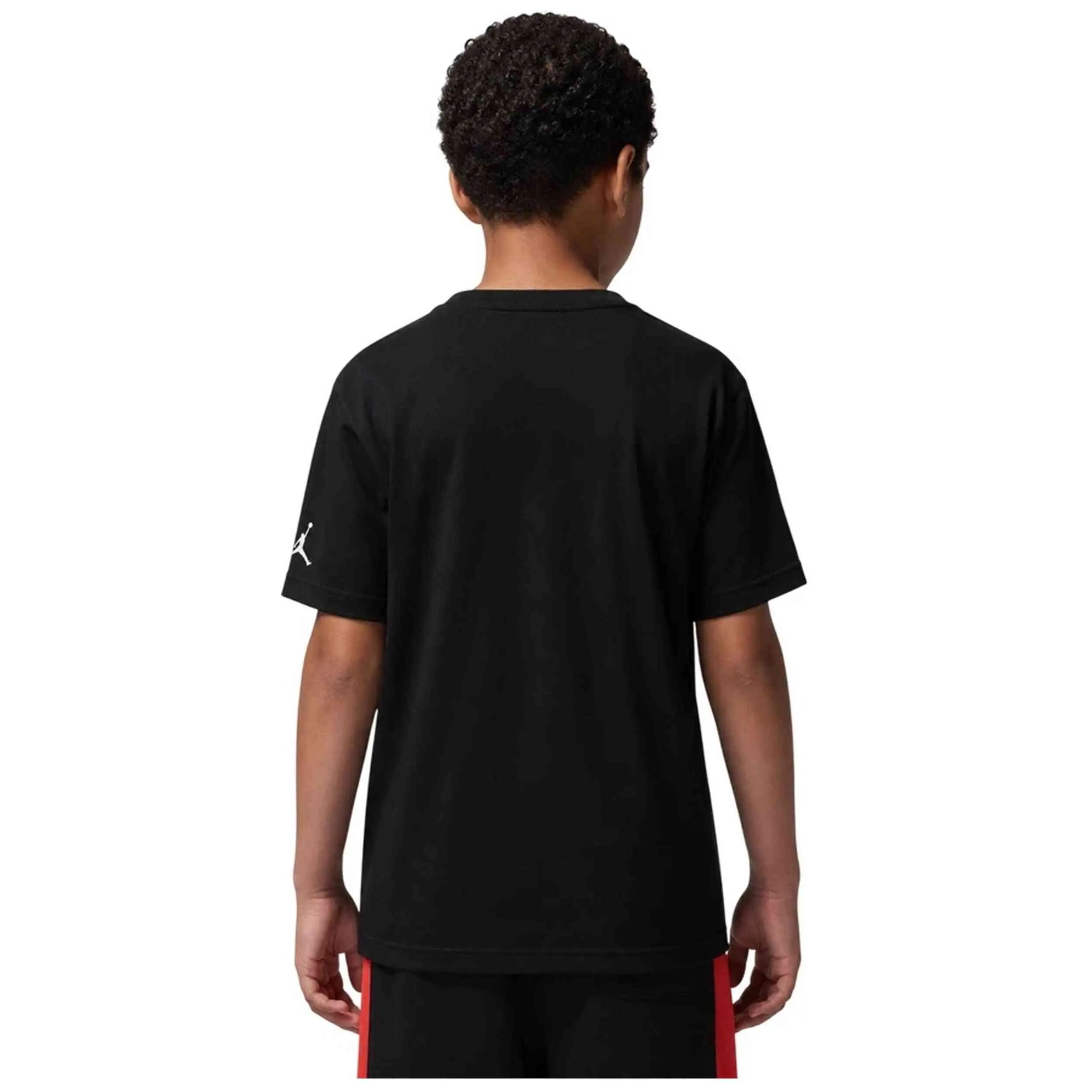 Camiseta de manga corta Jordan modelo Air Swoosh Jumpman "Blac para niños unisex 2/4