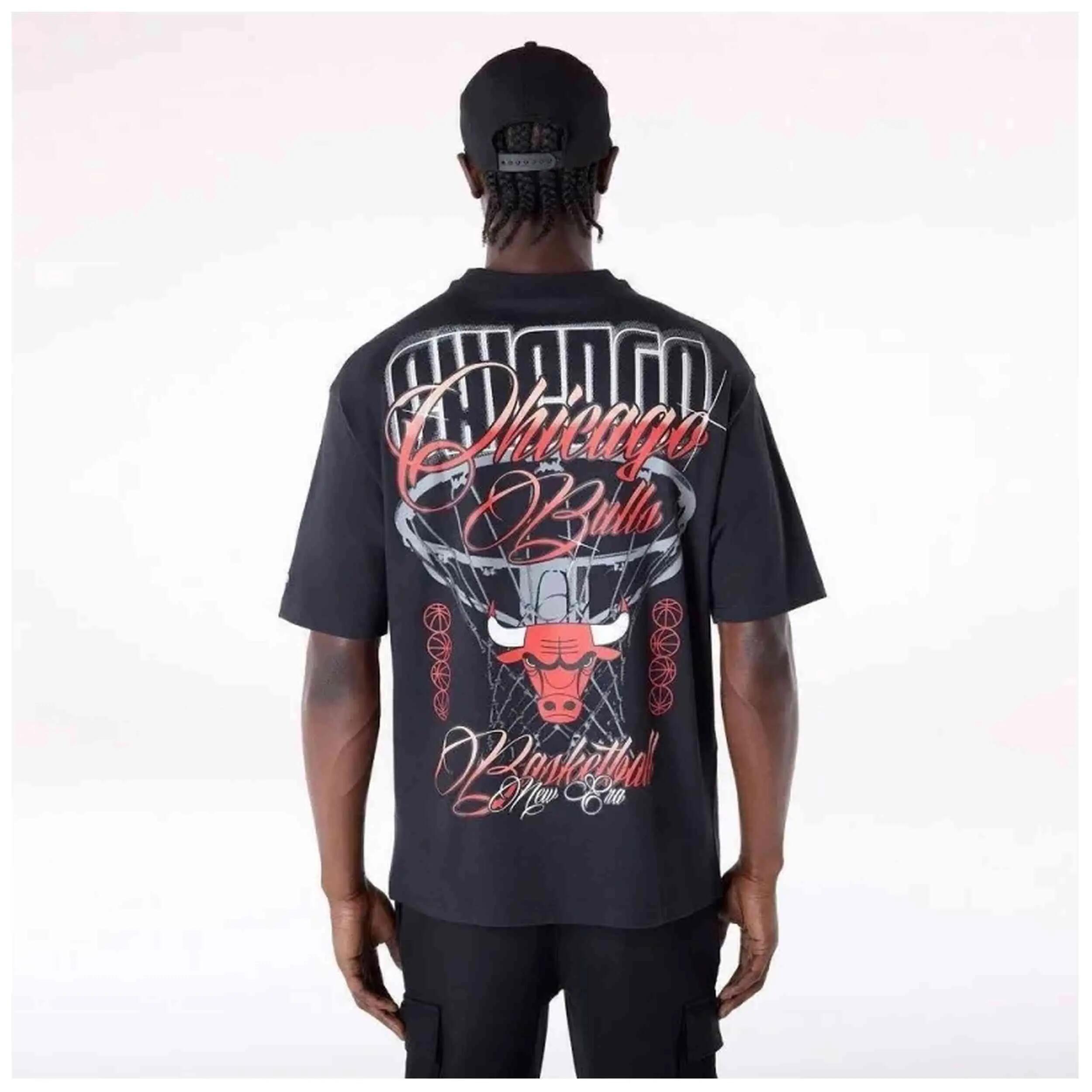 Maglia a maniche corte New Era modello Chicago Bulls NBA per unisex 3/3