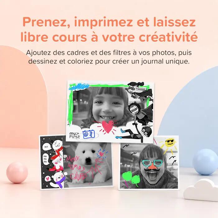 Appareil photo instantané enfant INSTA 20 16 MP BARBE A PAPA 5/7