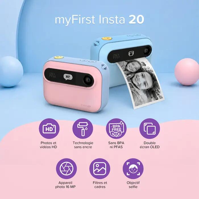 Appareil photo instantané enfant INSTA 20 16 MP BARBE A PAPA 4/7
