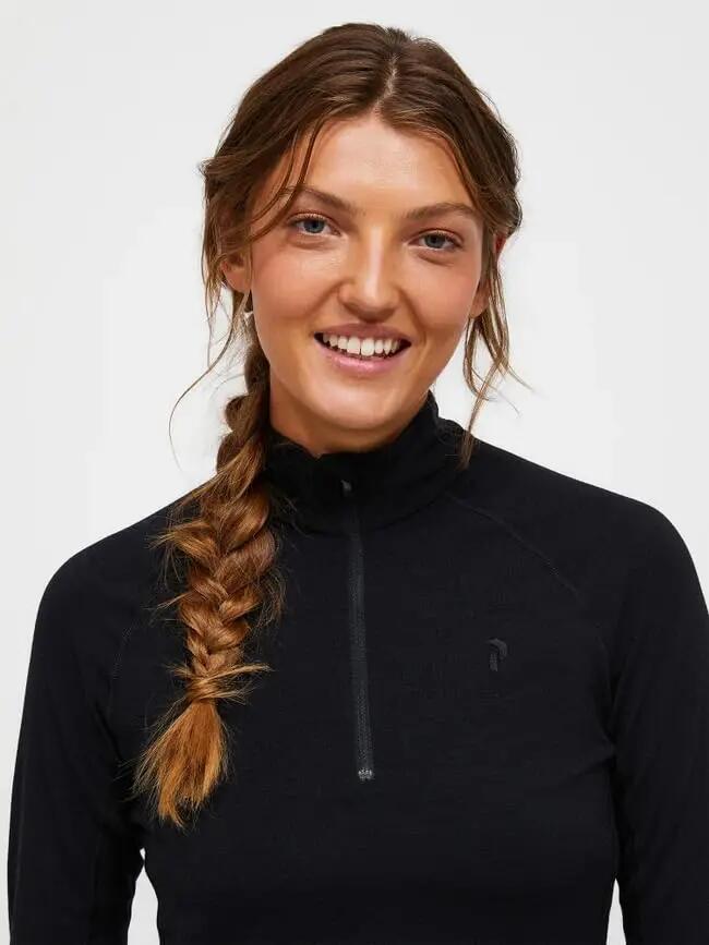 Damen - Wintersport - Baselayer - Magic Half Zip - Schwarz 3/4