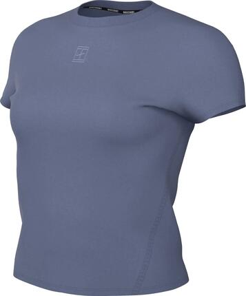 Haut - Tennis - Femme - Manches courtes, Dri-FIT - NikeCourt Advantage - Bleu