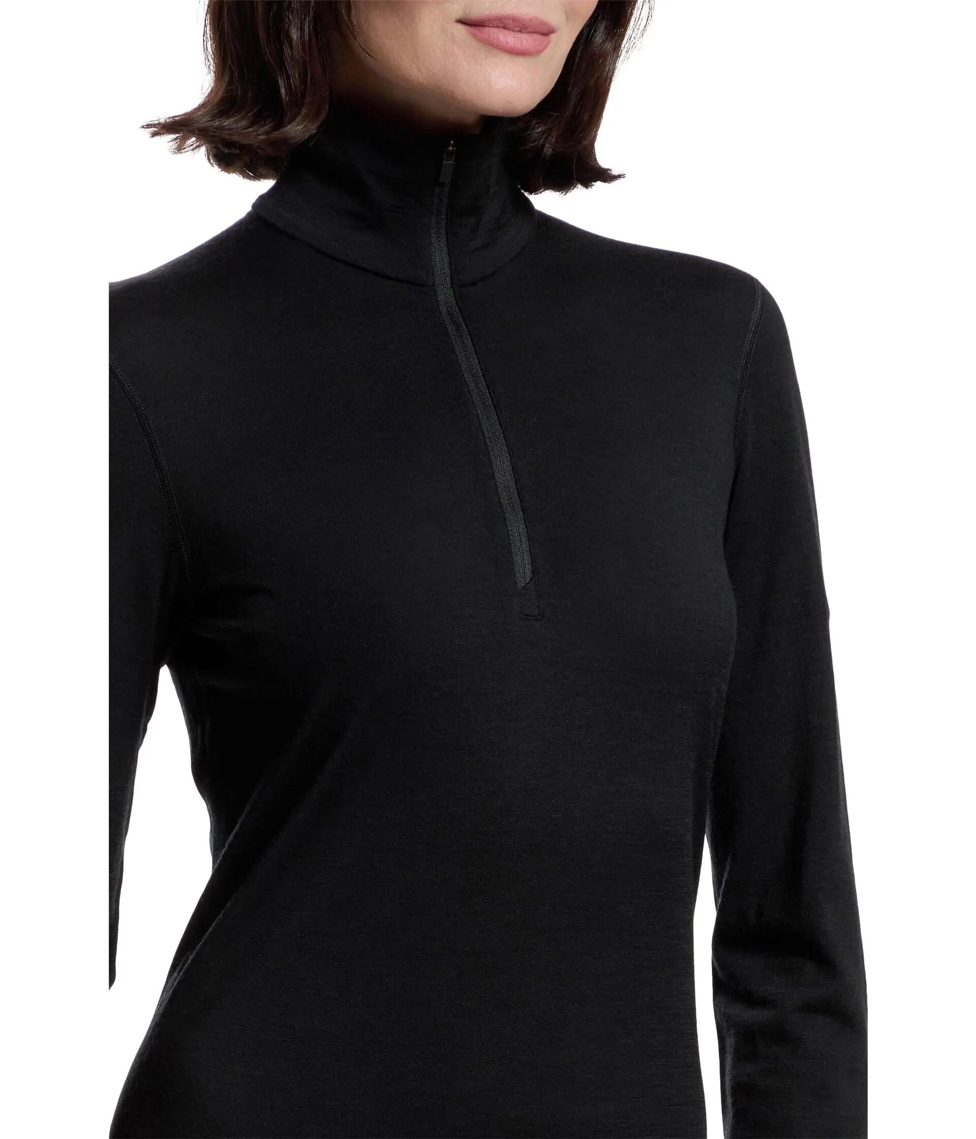 Damen - Baselayer - Merino, Halbzip - 200 Oasis - Schwarz 3/4