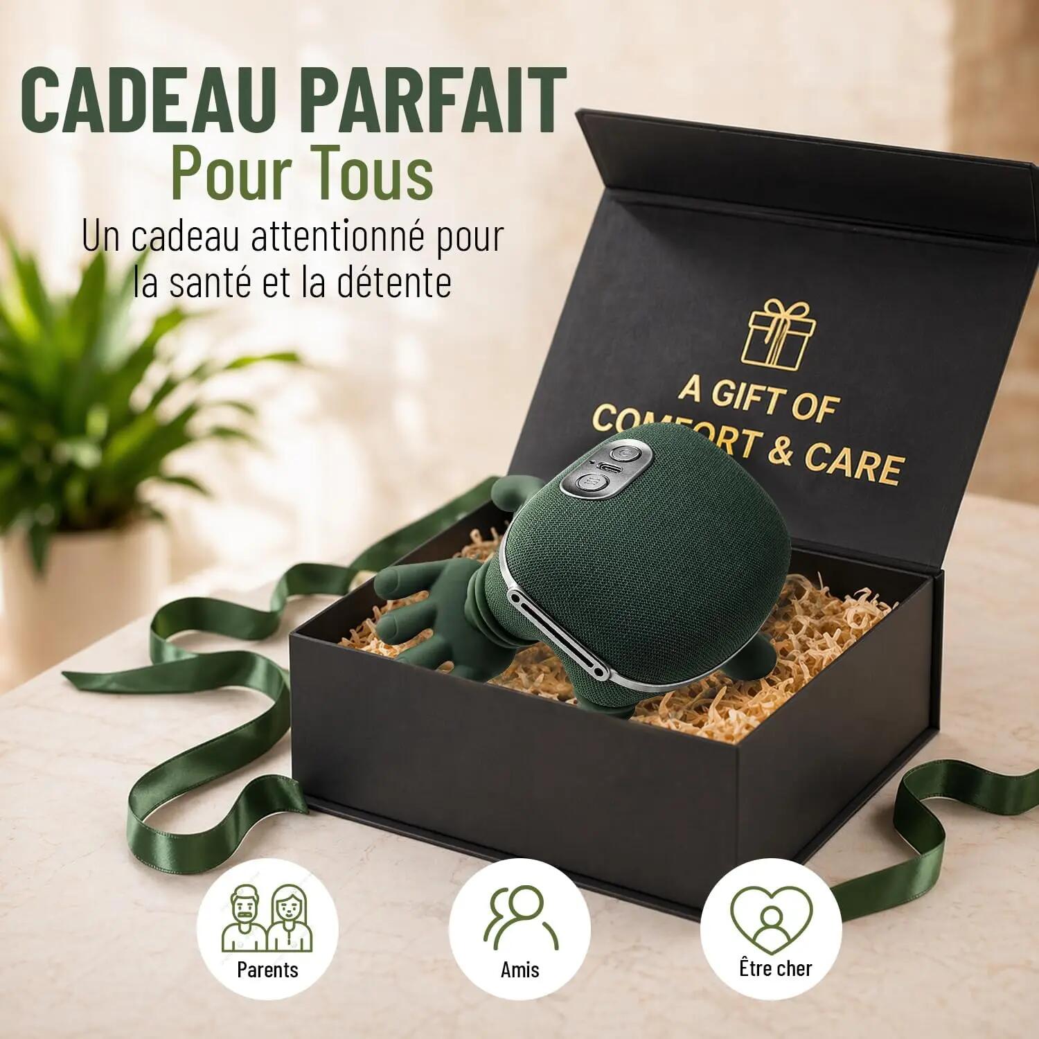 Appareil de Massage Cervical 4D avec Chaleur, Sans Fil, Masseur Cou Épaules Dos 5/6