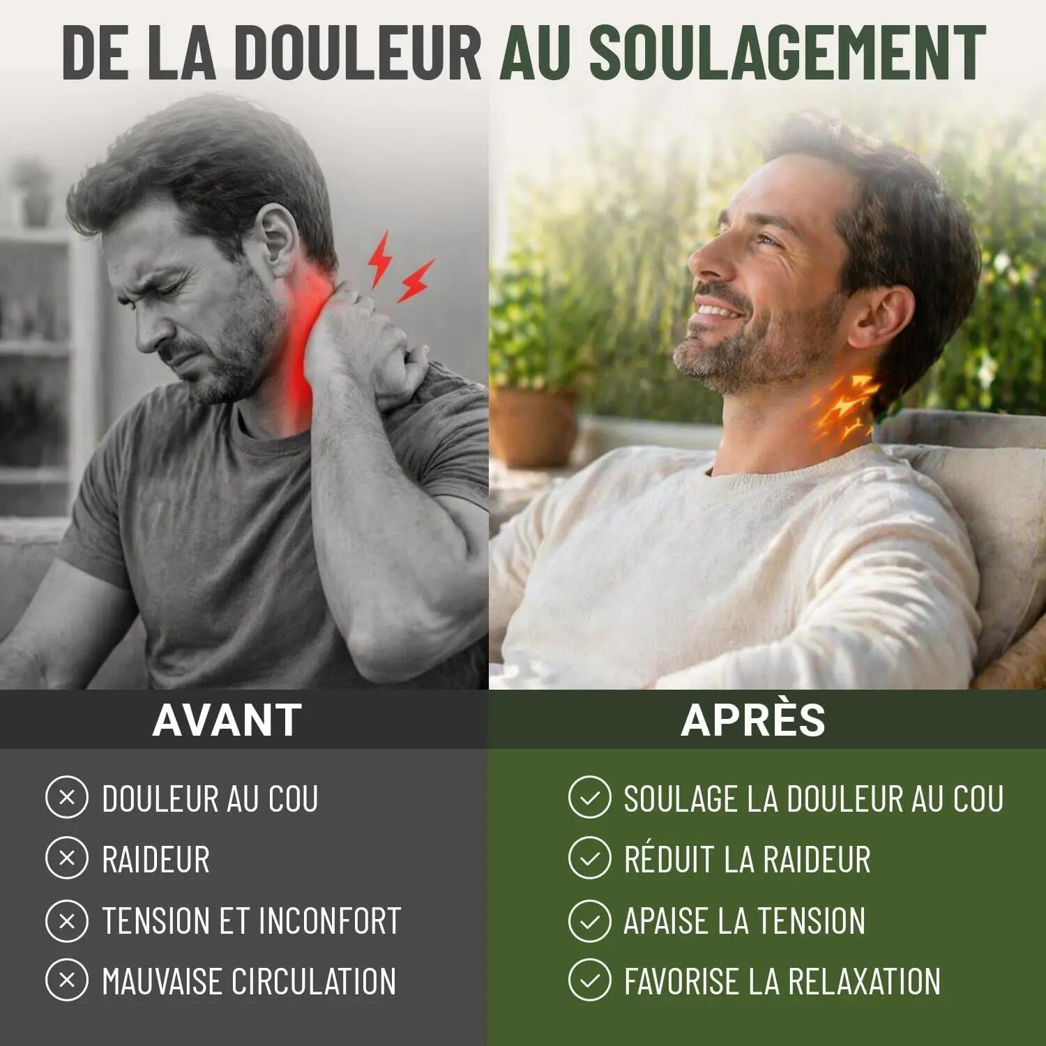 Appareil de Massage Cervical 4D avec Chaleur, Sans Fil, Masseur Cou Épaules Dos 3/6