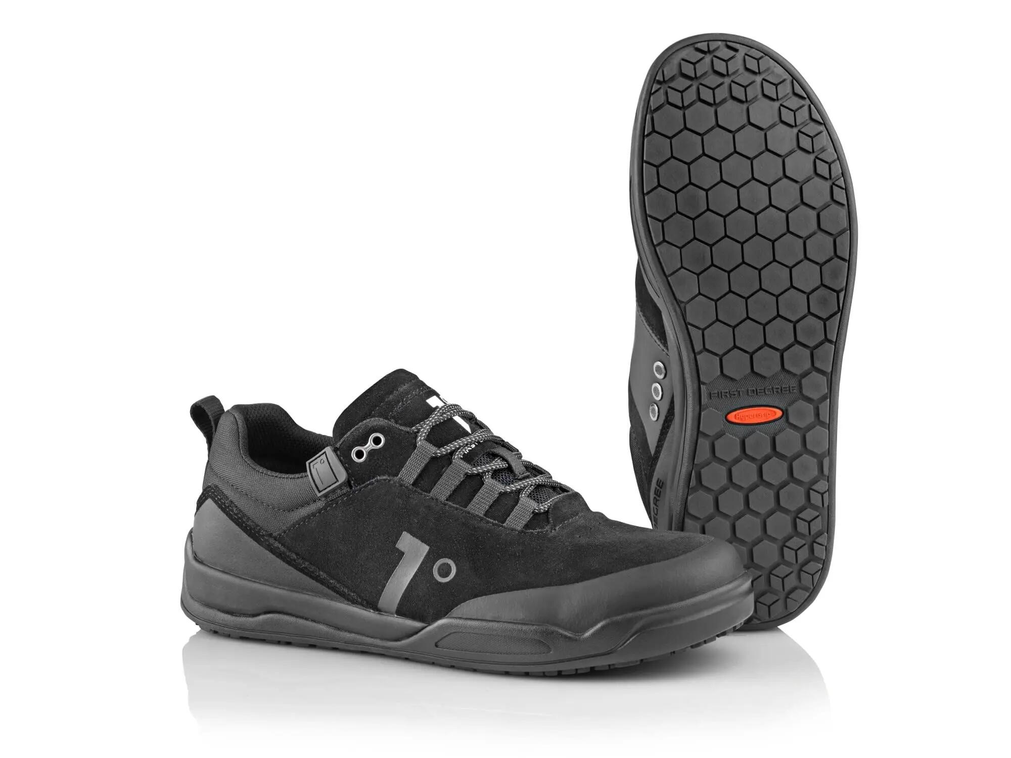 Chaussures - vélo - adultes - daim - Flite - noir 3/4