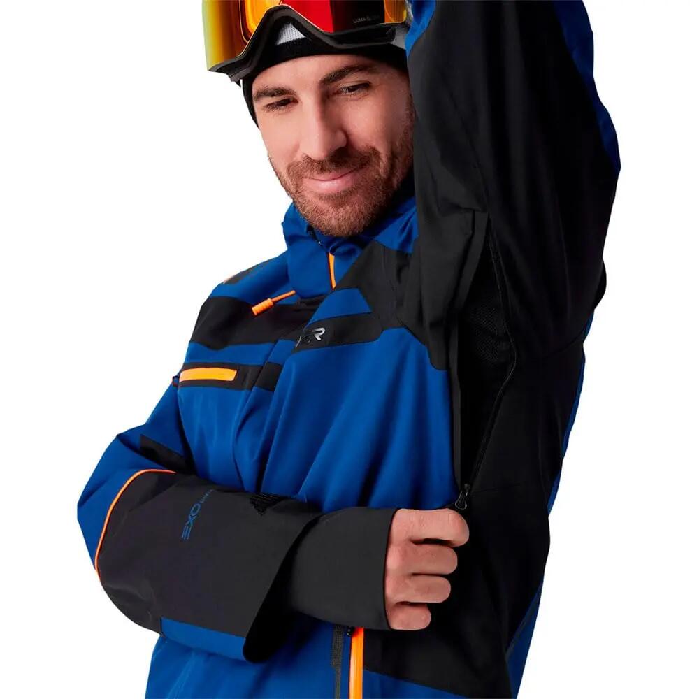 Veste - Sportswear - Homme - Manches longues, capuche ajustable - Titan - Indigo 4/4