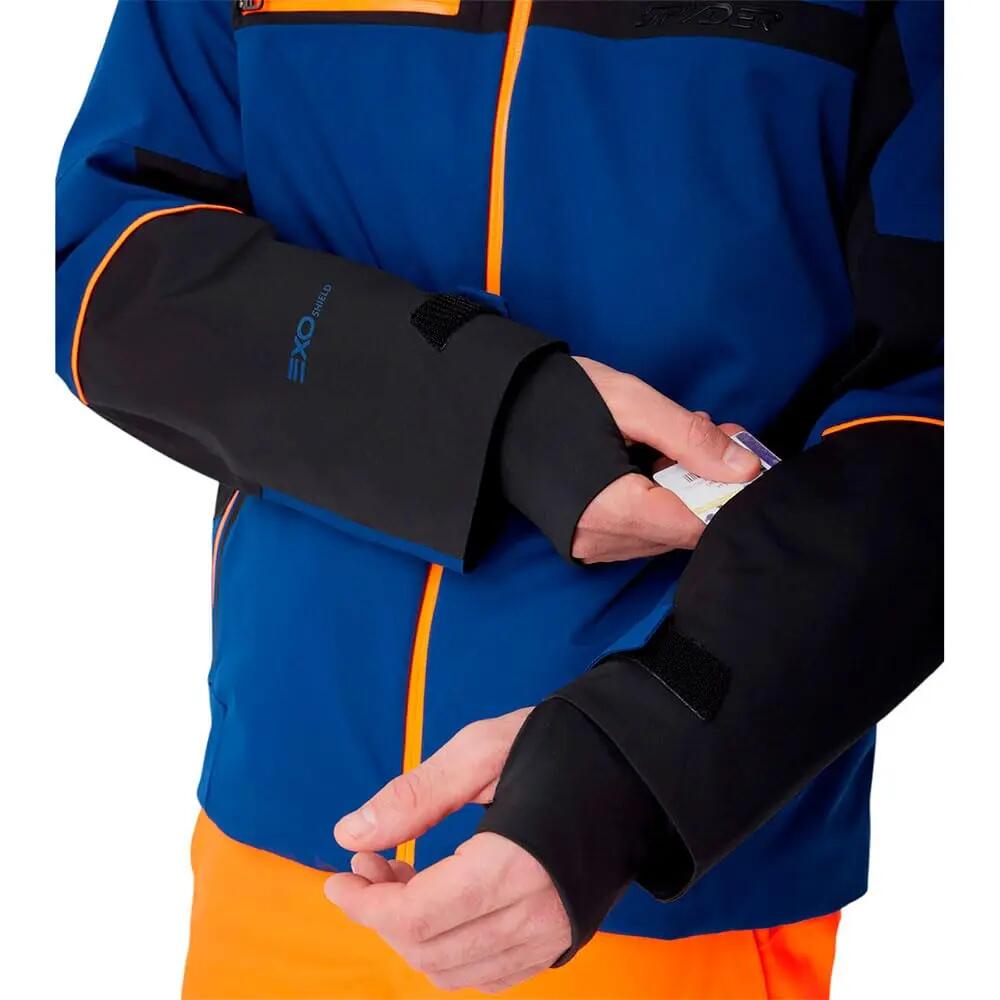 Veste - Sportswear - Homme - Manches longues, capuche ajustable - Titan - Indigo 3/4