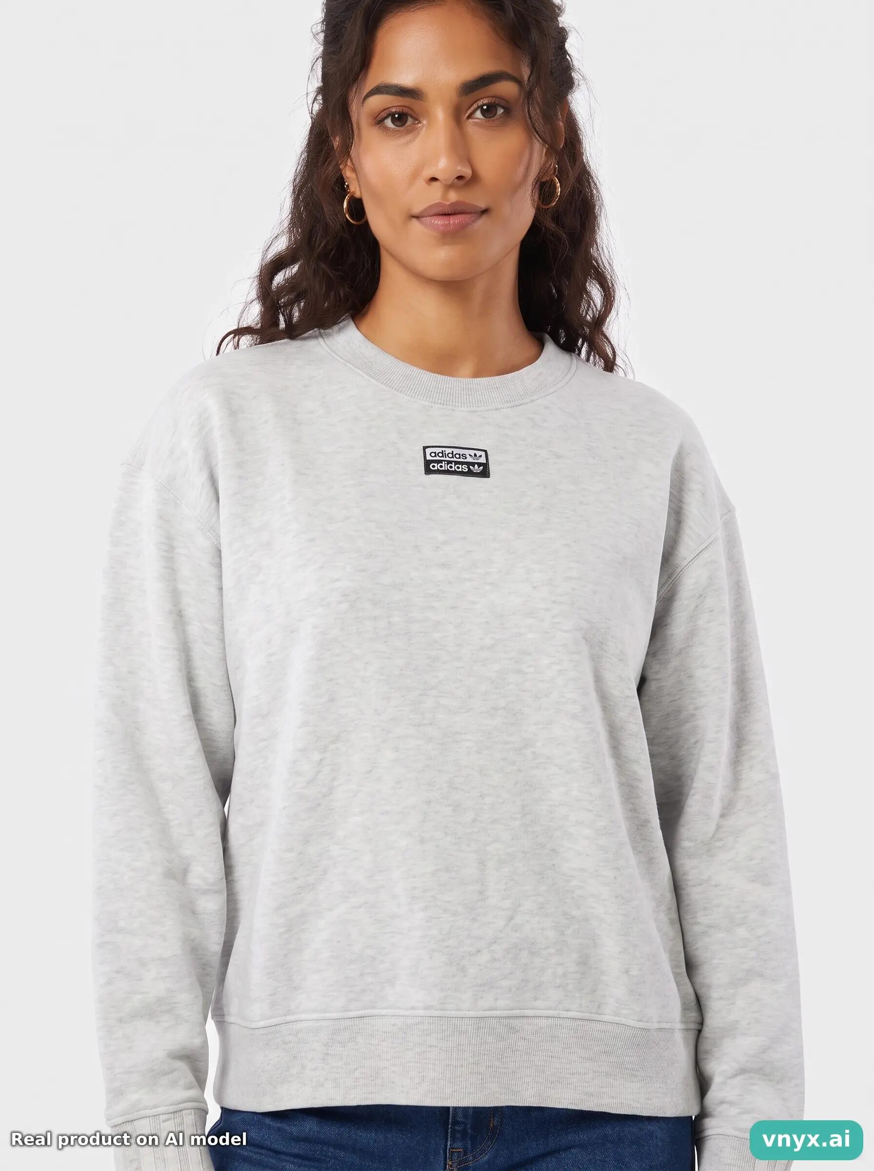 Second Life - Adidas Sweatshirt in Grey size S 5/5