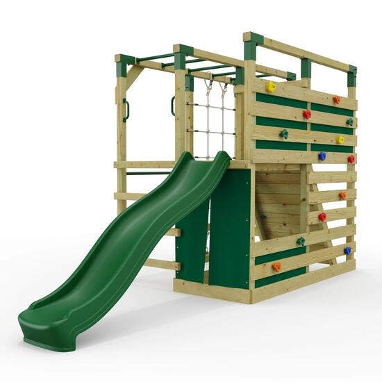 ClassicPlay Ninja Cube mit Rutsche in Dunkelgrün