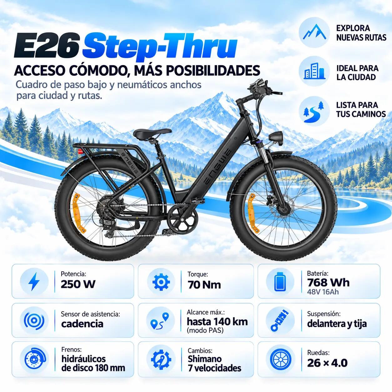 E26 ST trekking 768 Wh 6/7