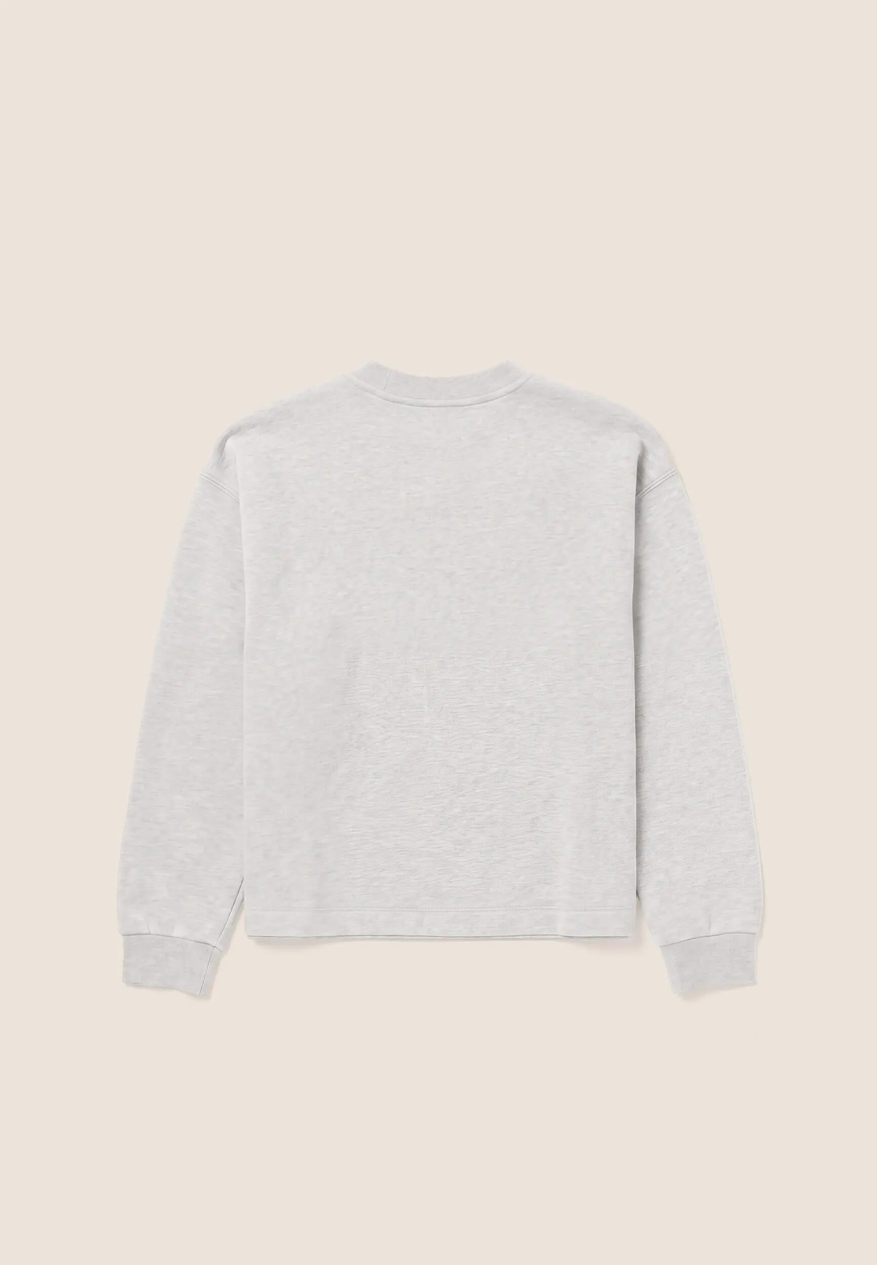 Felpa Girocollo Comfort Mélange da Donna, Dettagli Fluo 2/3