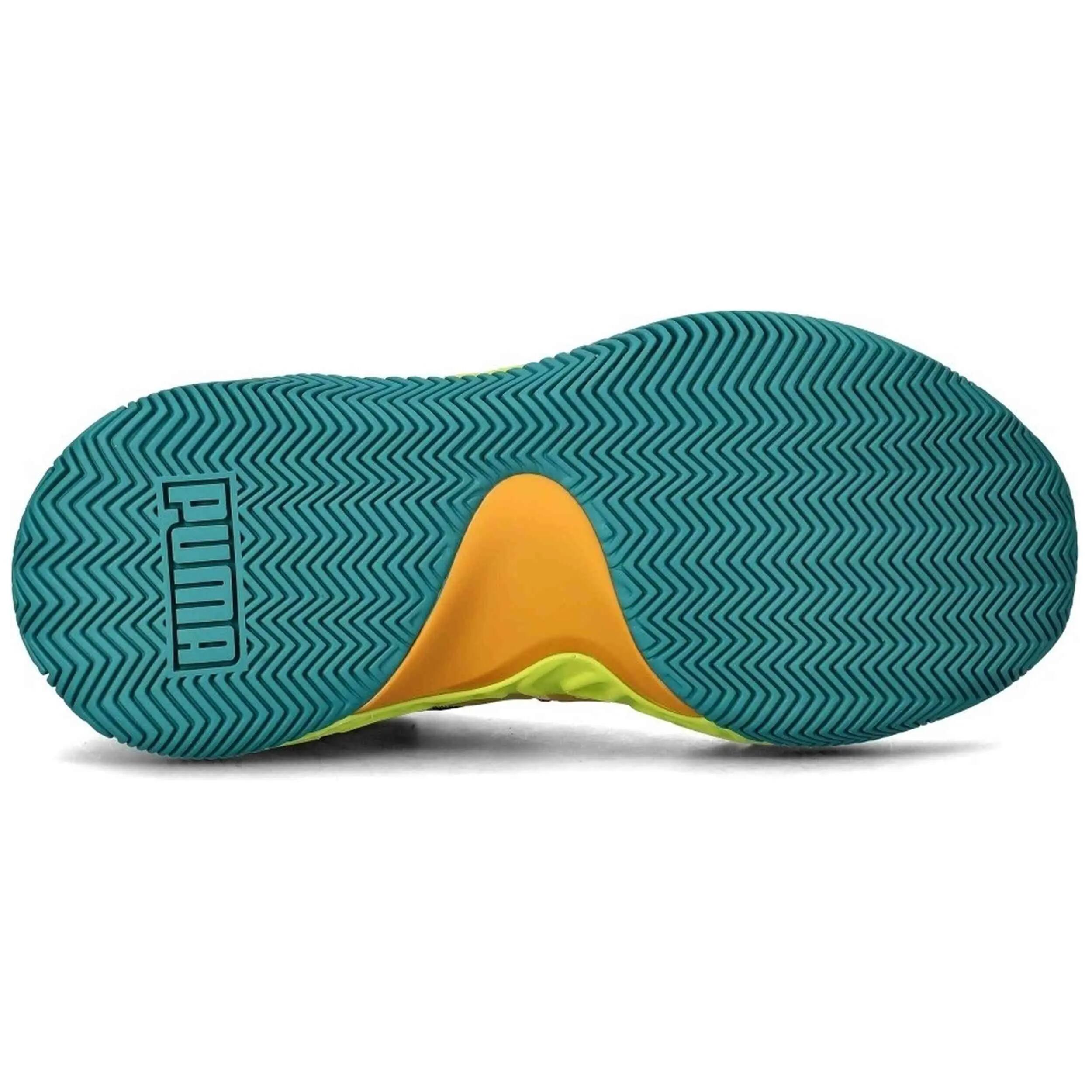 Basketbalschoenen Puma model Hali 1 "Citrus" voor unisex jongens 5/5