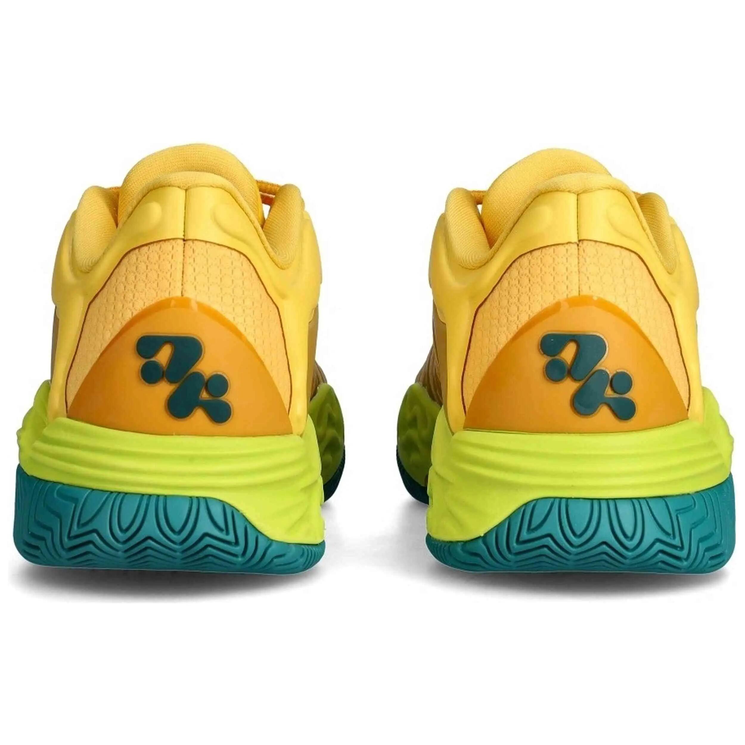 Basketbalschoenen Puma model Hali 1 "Citrus" voor unisex jongens 4/5
