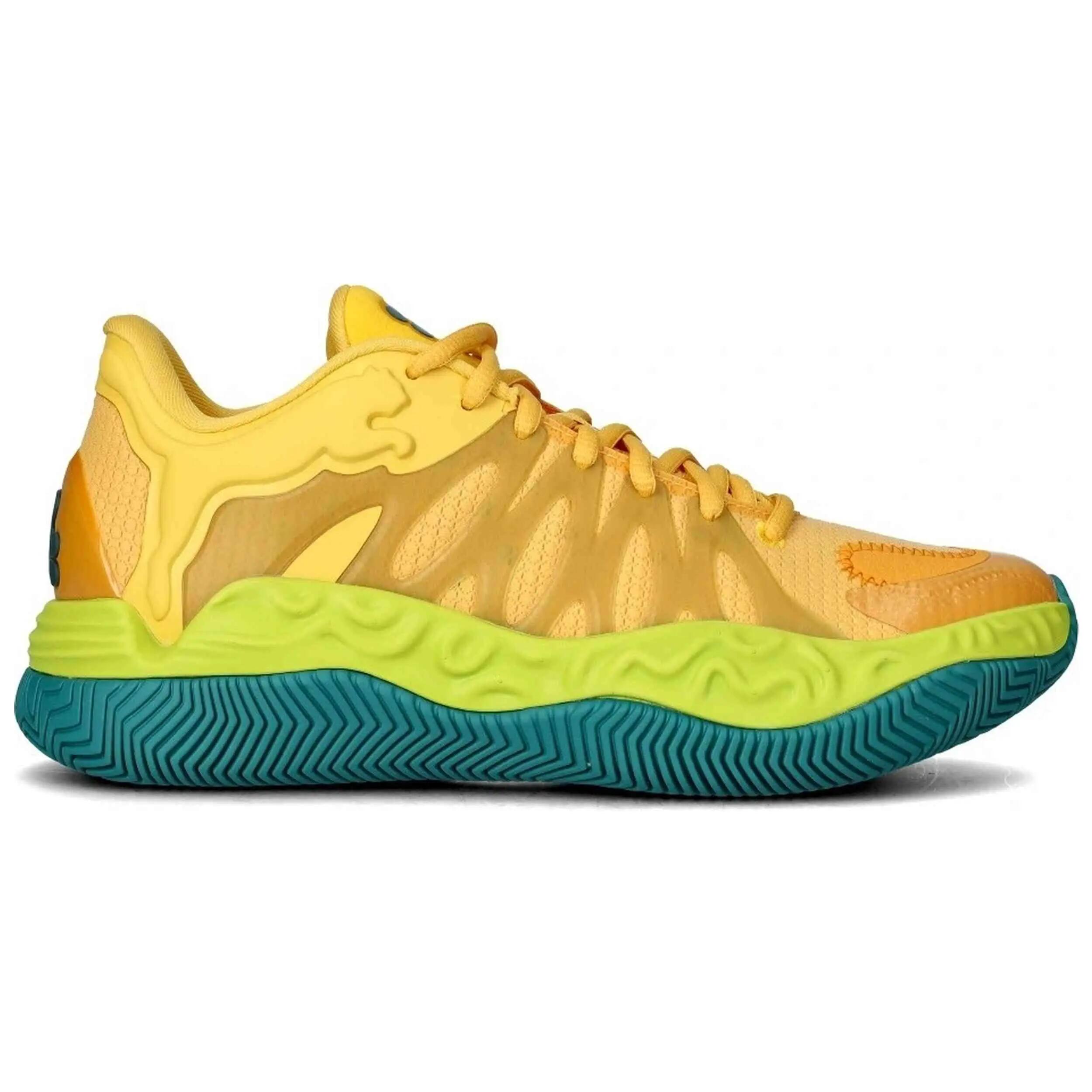 Basketbalschoenen Puma model Hali 1 "Citrus" voor unisex jongens 2/5