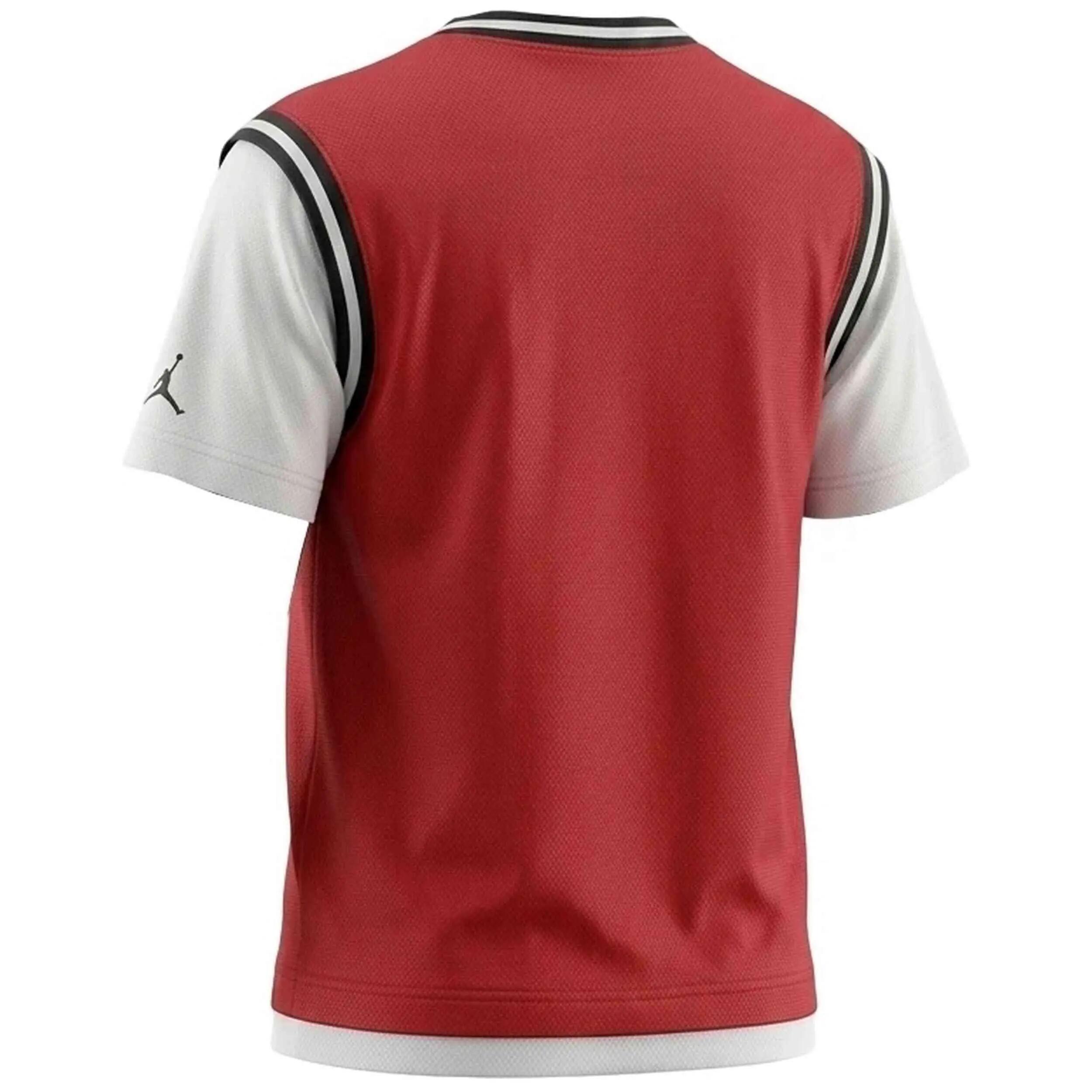 Camiseta de manga corta Jordan modelo Dinasty "Gym Red" para niños unisex 2/4