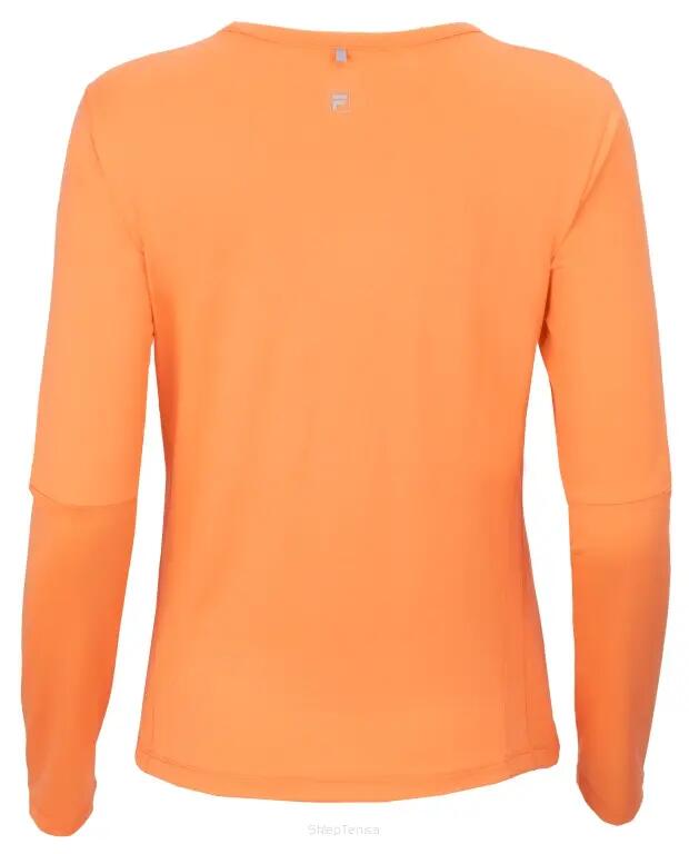 Damen - Sportbekleidung - Langarmshirt - Sportlicher Schnitt - Corina - Orange 2/2