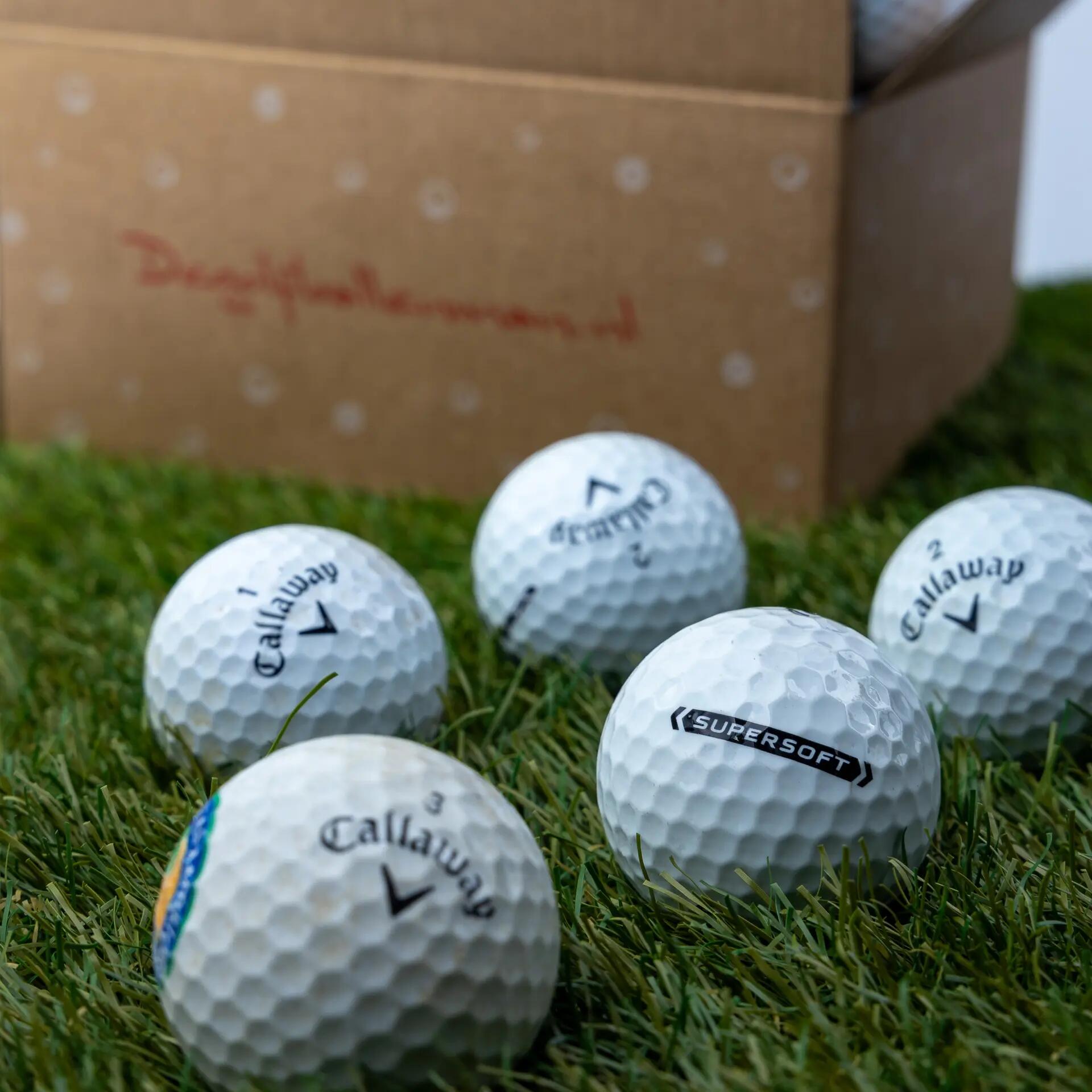 Golfballen lakeballs - 25 stuks - wit - Callaway Supersoft 2/5