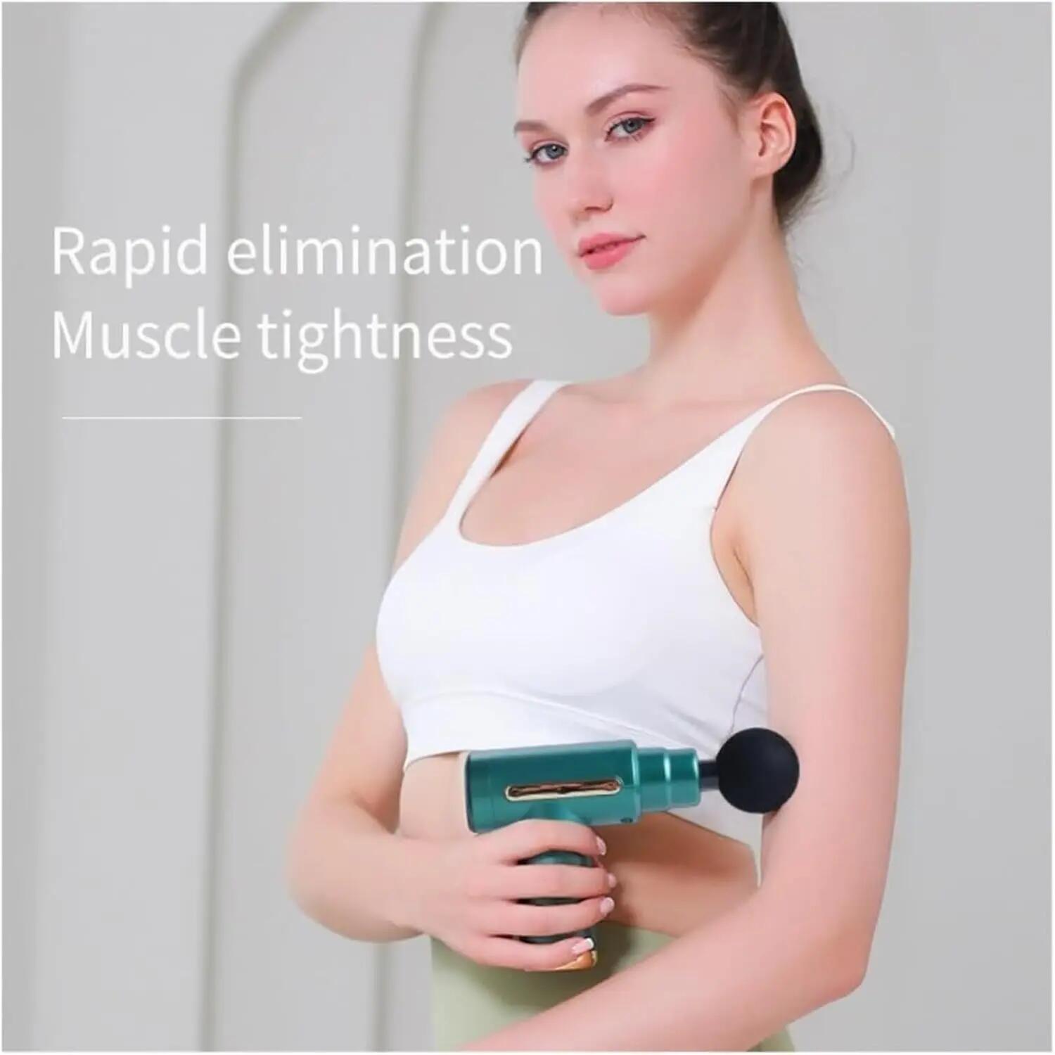 Minimaliste Black Gold Mini fascia Gun portable électrique masseur silencieux 2/5