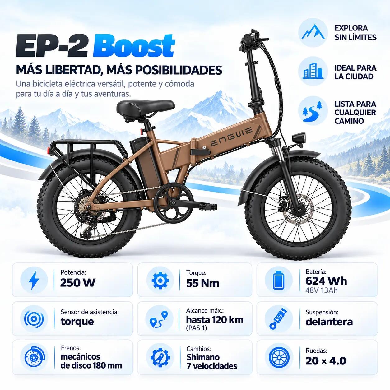 EP2 B pliant fatbike 624 Wh 6/7