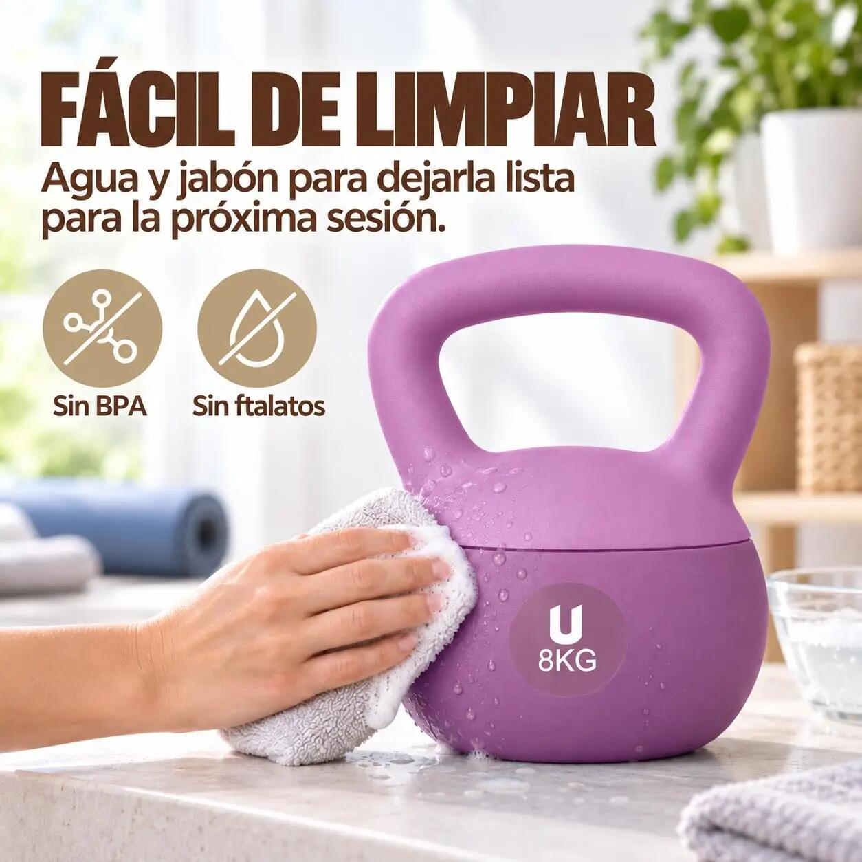 Unycos Nova Kettlebells 8 kgs Violeta 9/9