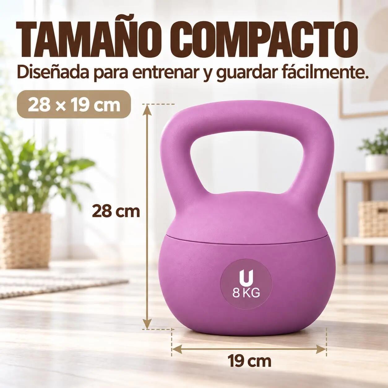 Unycos Nova Kettlebells 8 kgs Violeta 7/9