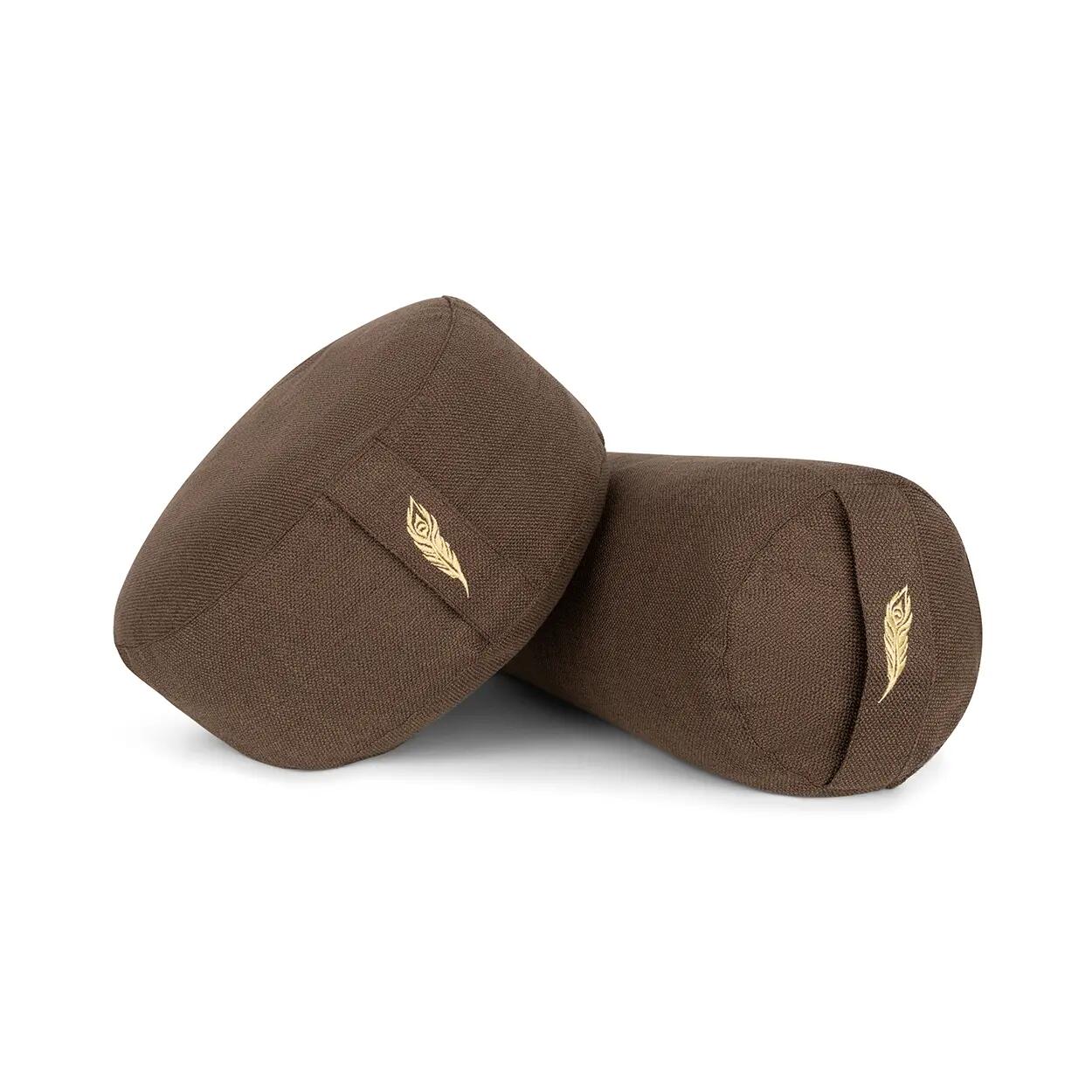 Yoga Bolster - Yoga Kussen - Jute Bruin - 60 x 20 cm 4/4