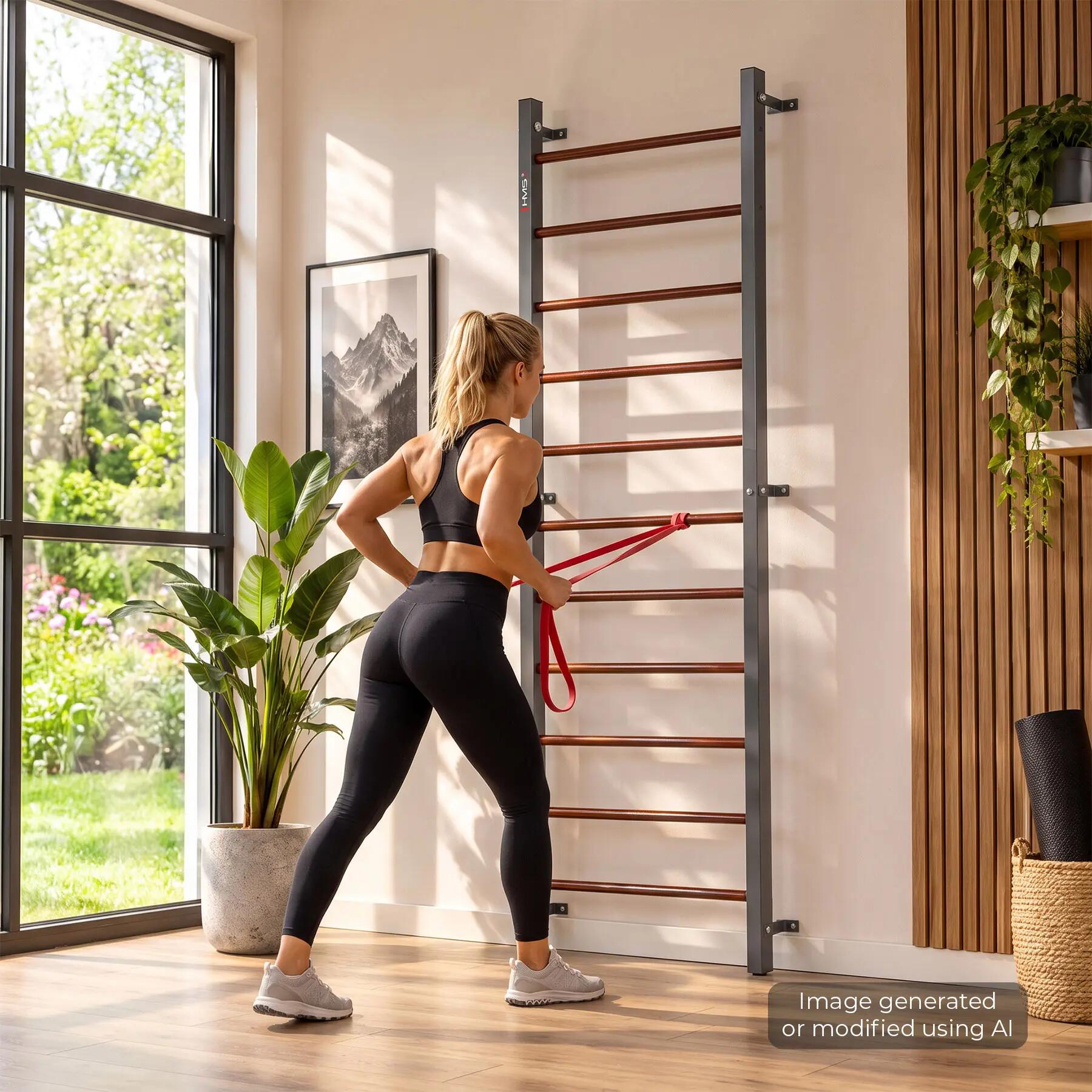 Échelle de gymnastique murale HMS DW6811 pour les exercices et les étirements 6/10
