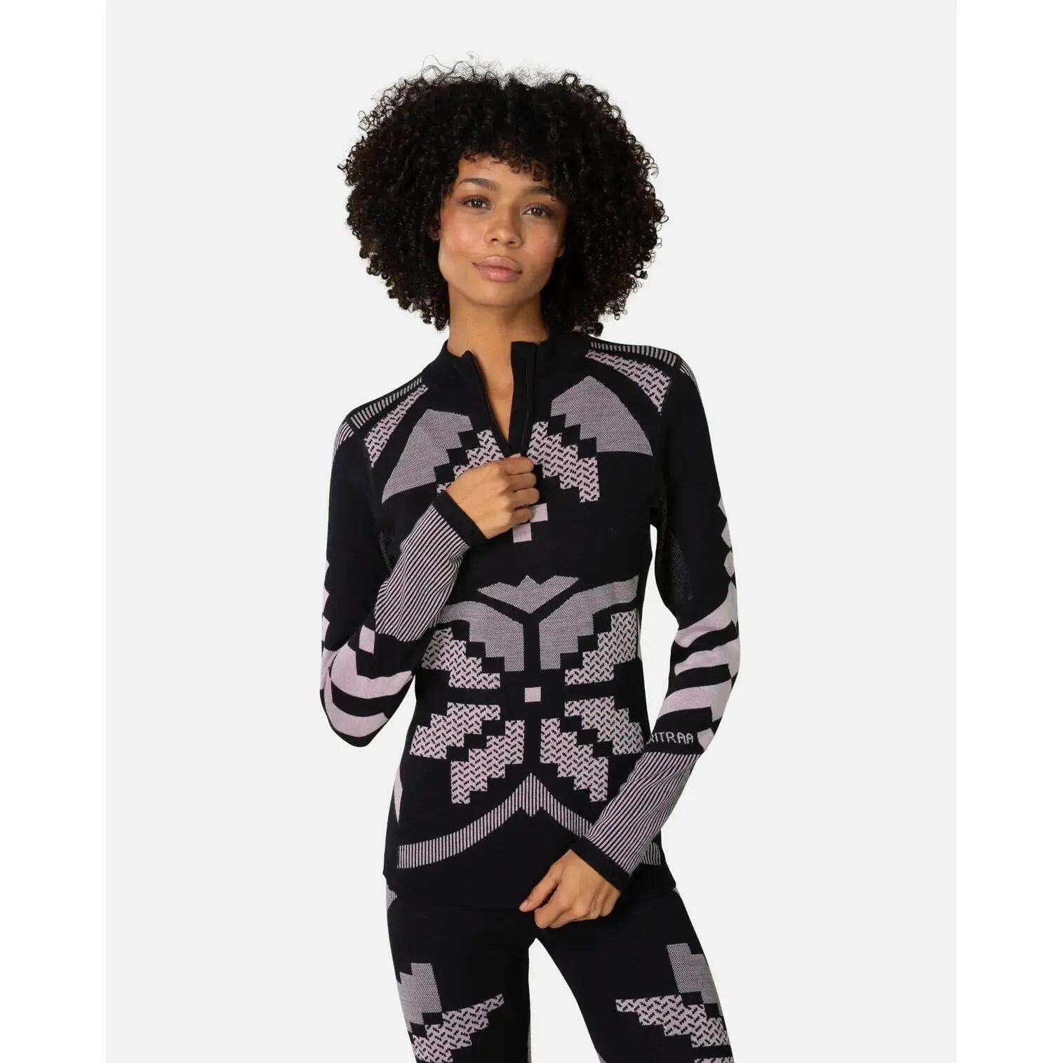 Koszulka z długim rękawem damska 1/2 zip Kari Traa Faith 3/6