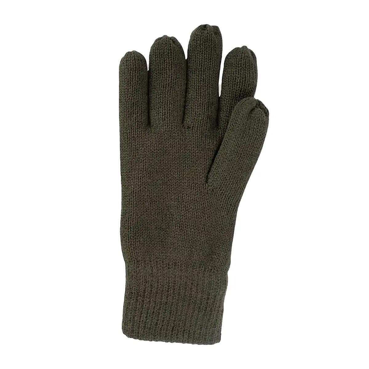Mens Thinsulate Plain Gloves (Green) 2/3