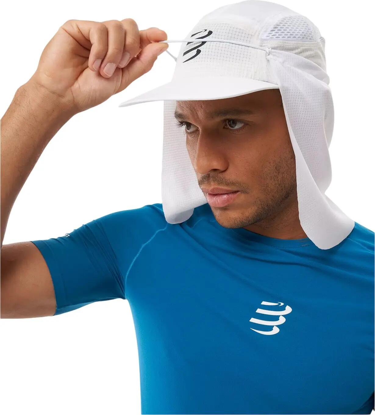 Casquette Compressport Stayfresh Ice Cap Sunshade Blanc 4/5