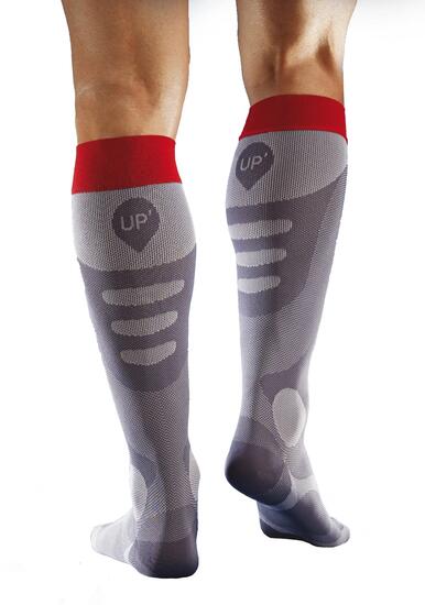Unisex - Sport - Socken - Kompression, mittelhoch - Recup'UP - Schwarz